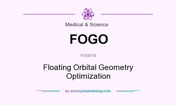 What does FOGO mean? It stands for Floating Orbital Geometry Optimization