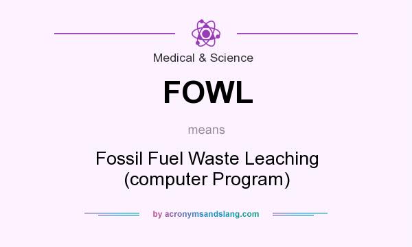 What does FOWL mean? It stands for Fossil Fuel Waste Leaching (computer Program)