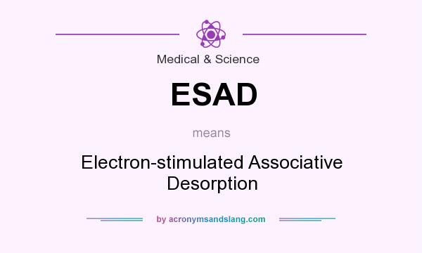 What does ESAD mean? It stands for Electron-stimulated Associative Desorption
