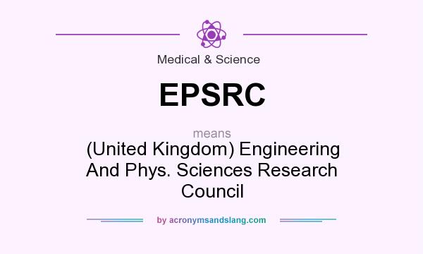 What does EPSRC mean? It stands for (United Kingdom) Engineering And Phys. Sciences Research Council