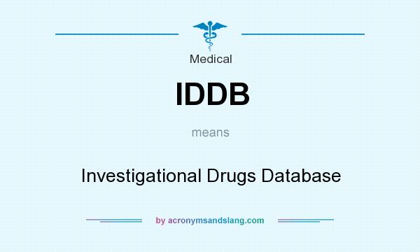What does IDDB mean? It stands for Investigational Drugs Database