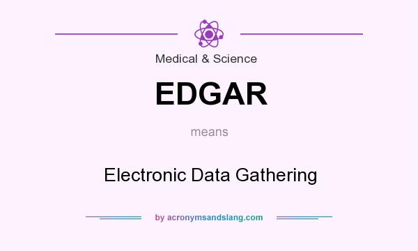 What does EDGAR mean? It stands for Electronic Data Gathering