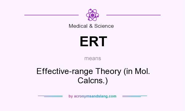What does ERT mean? It stands for Effective-range Theory (in Mol. Calcns.)