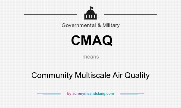 What does CMAQ mean? It stands for Community Multiscale Air Quality