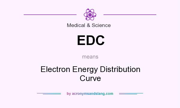 What does EDC mean? It stands for Electron Energy Distribution Curve