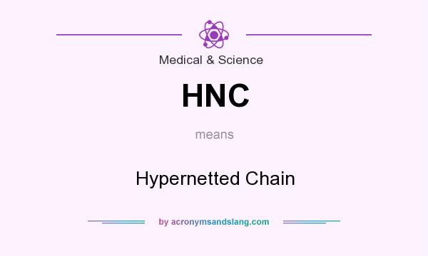 What does HNC mean? It stands for Hypernetted Chain
