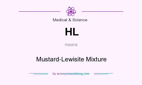 What does HL mean? It stands for Mustard-Lewisite Mixture