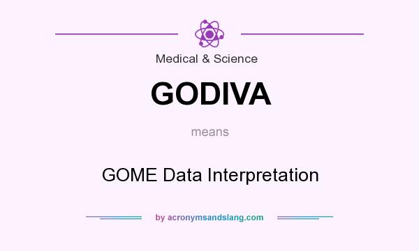 What does GODIVA mean? It stands for GOME Data Interpretation