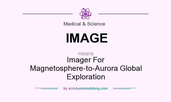 What does IMAGE mean? It stands for Imager For Magnetosphere-to-Aurora Global Exploration