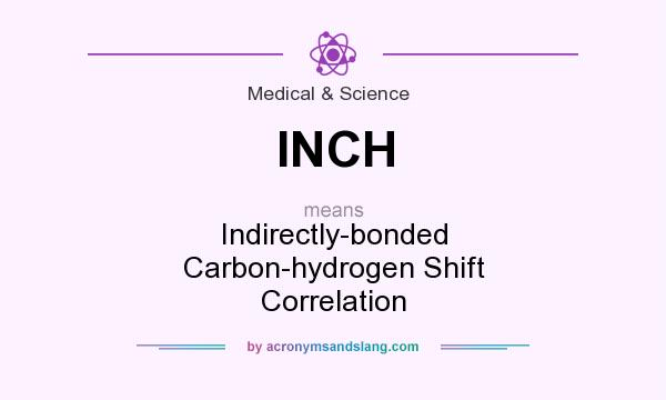What does INCH mean? It stands for Indirectly-bonded Carbon-hydrogen Shift Correlation