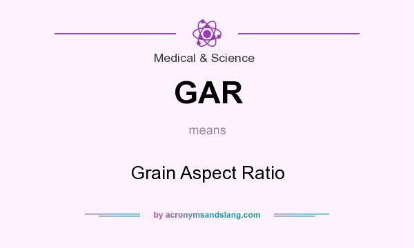 What does GAR mean? It stands for Grain Aspect Ratio
