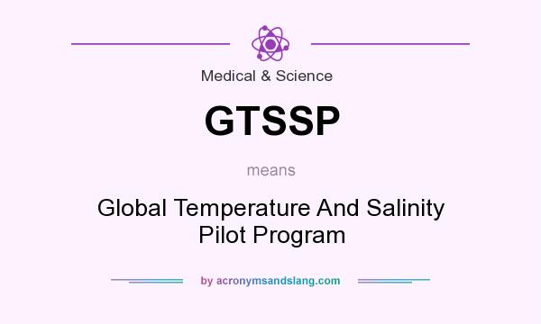 What does GTSSP mean? It stands for Global Temperature And Salinity Pilot Program