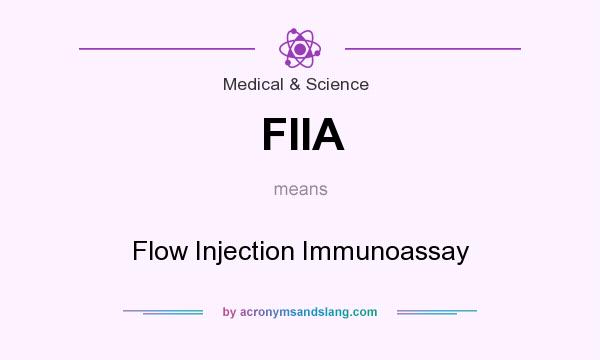What does FIIA mean? It stands for Flow Injection Immunoassay