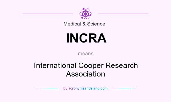 What does INCRA mean? It stands for International Cooper Research Association