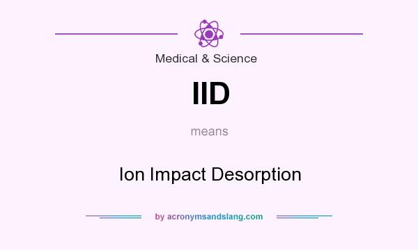 What does IID mean? It stands for Ion Impact Desorption