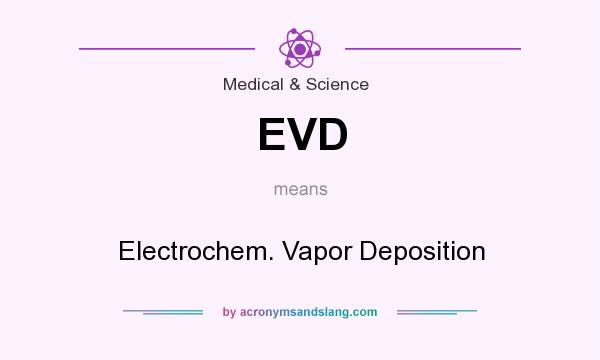 What does EVD mean? It stands for Electrochem. Vapor Deposition