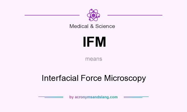 What does IFM mean? It stands for Interfacial Force Microscopy