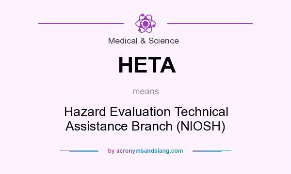 What does HETA mean? It stands for Hazard Evaluation Technical Assistance Branch (NIOSH)