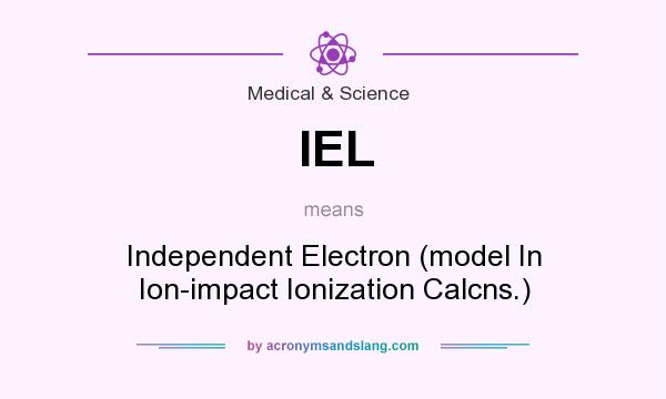 What does IEL mean? It stands for Independent Electron (model In Ion-impact Ionization Calcns.)