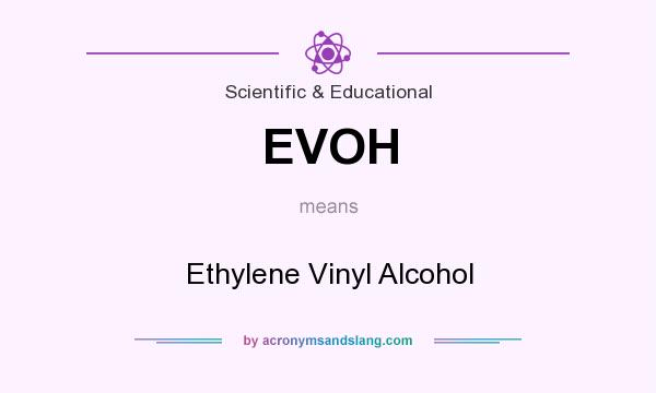What does EVOH mean? It stands for Ethylene Vinyl Alcohol