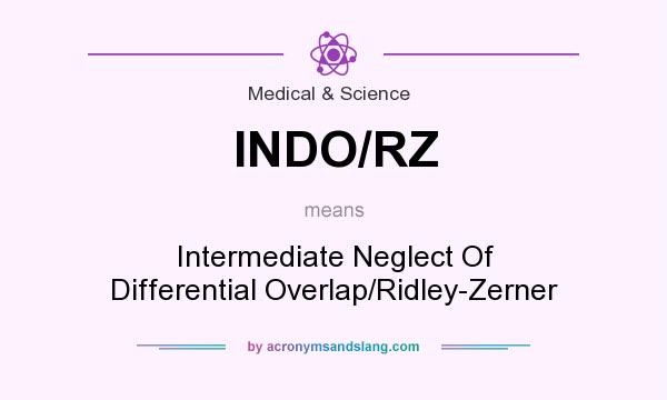 What does INDO/RZ mean? It stands for Intermediate Neglect Of Differential Overlap/Ridley-Zerner