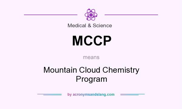 What does MCCP mean? It stands for Mountain Cloud Chemistry Program