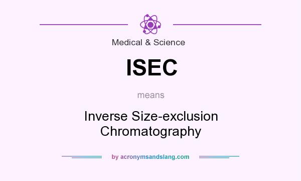 What does ISEC mean? It stands for Inverse Size-exclusion Chromatography