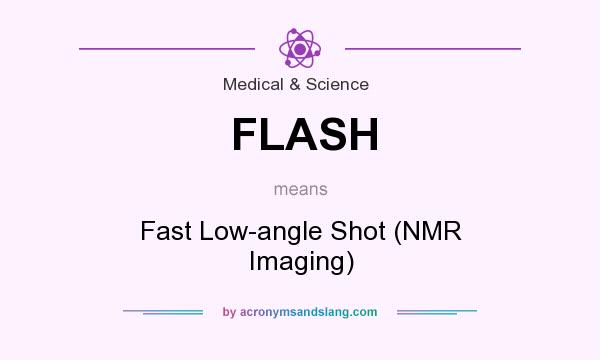 What does FLASH mean? It stands for Fast Low-angle Shot (NMR Imaging)