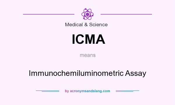 What does ICMA mean? It stands for Immunochemiluminometric Assay