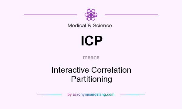 What does ICP mean? It stands for Interactive Correlation Partitioning