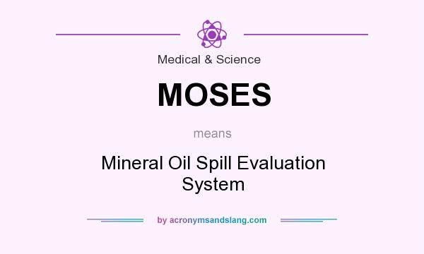 What does MOSES mean? It stands for Mineral Oil Spill Evaluation System