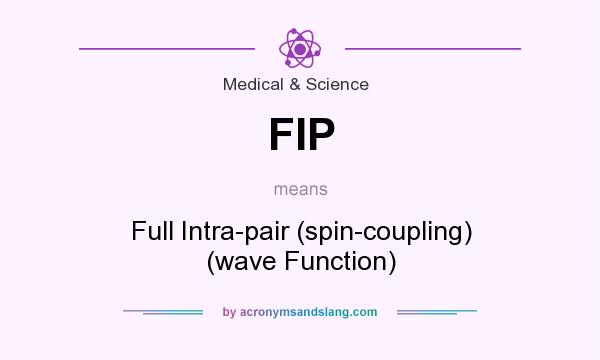 What does FIP mean? It stands for Full Intra-pair (spin-coupling) (wave Function)