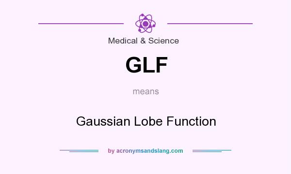 What does GLF mean? It stands for Gaussian Lobe Function