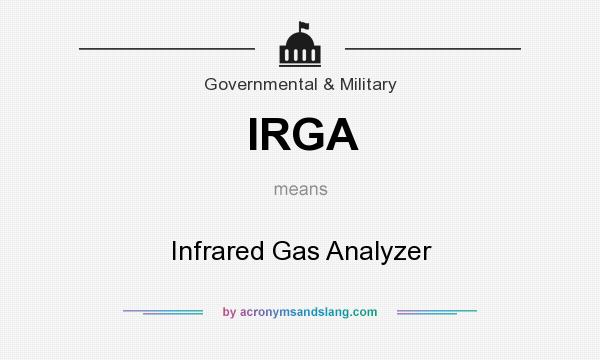 What does IRGA mean? It stands for Infrared Gas Analyzer