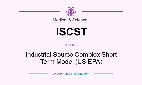 What does ISCST mean? It stands for Industrial Source Complex Short Term Model (US EPA)
