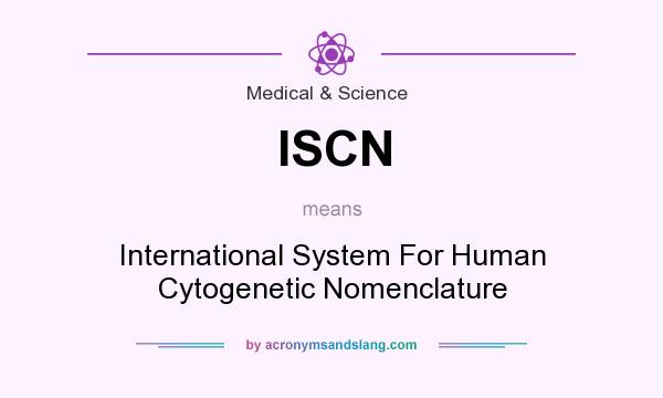 What does ISCN mean? It stands for International System For Human Cytogenetic Nomenclature