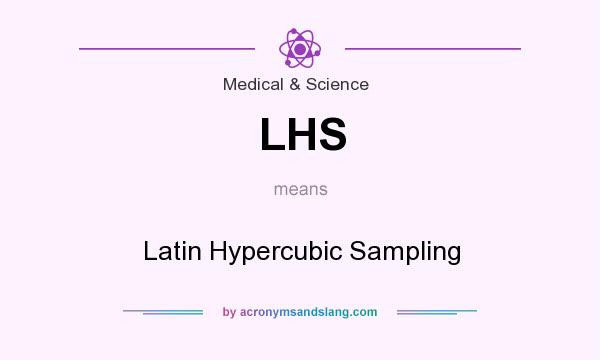 What does LHS mean? It stands for Latin Hypercubic Sampling