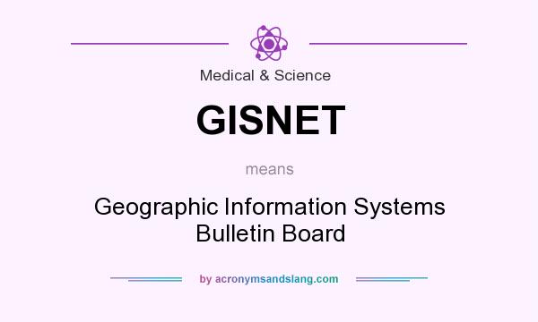 What does GISNET mean? It stands for Geographic Information Systems Bulletin Board