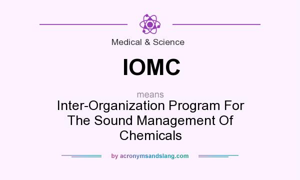 What does IOMC mean? It stands for Inter-Organization Program For The Sound Management Of Chemicals