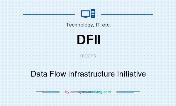 What does DFII mean? It stands for Data Flow Infrastructure Initiative