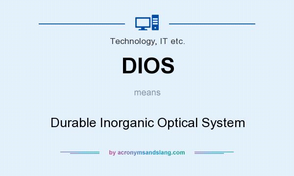 What does DIOS mean? It stands for Durable Inorganic Optical System