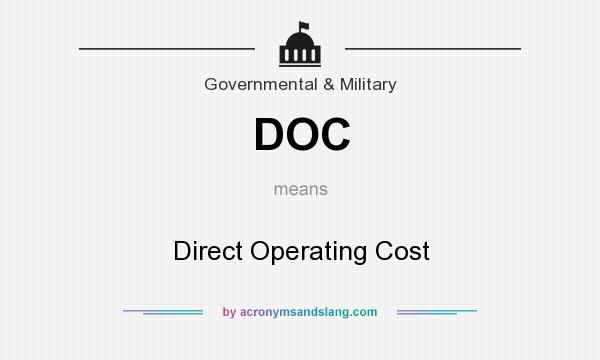 What does DOC mean? It stands for Direct Operating Cost