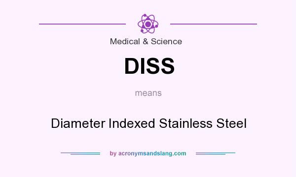 What does DISS mean? It stands for Diameter Indexed Stainless Steel
