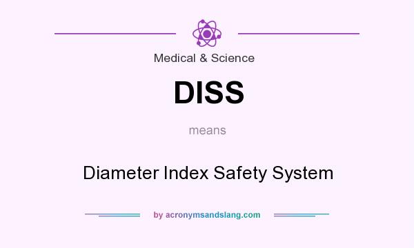What does DISS mean? It stands for Diameter Index Safety System