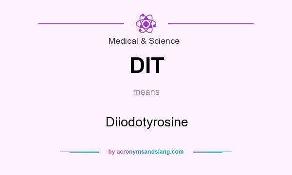 What does DIT mean? It stands for Diiodotyrosine