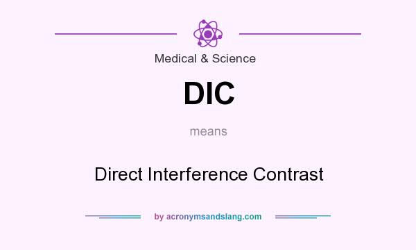 What does DIC mean? It stands for Direct Interference Contrast