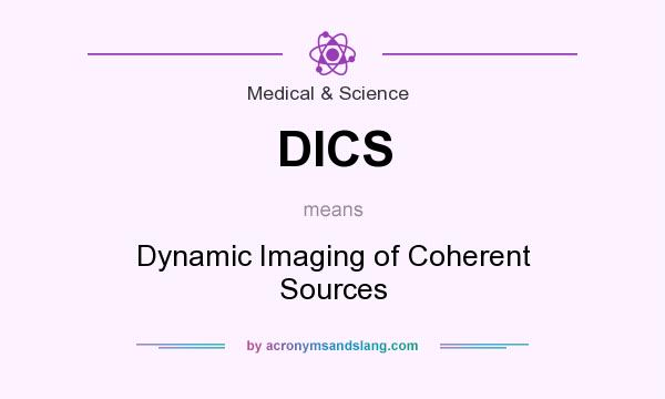 What does DICS mean? It stands for Dynamic Imaging of Coherent Sources
