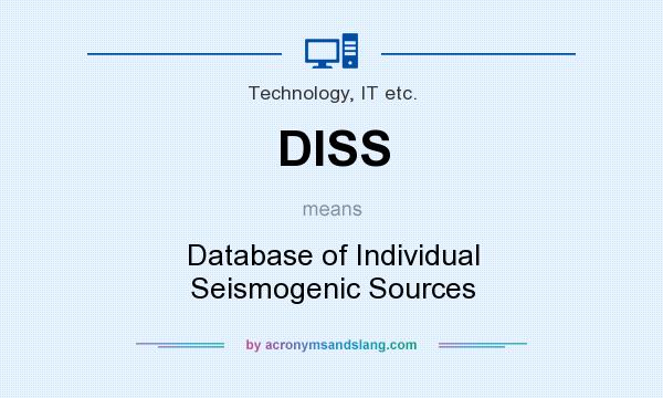 What does DISS mean? It stands for Database of Individual Seismogenic Sources