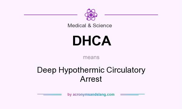 What does DHCA mean? It stands for Deep Hypothermic Circulatory Arrest