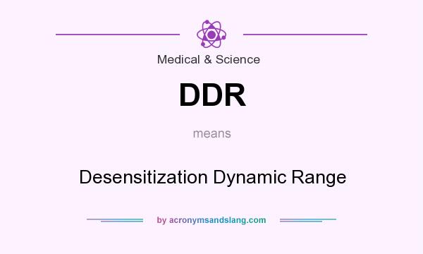 What does DDR mean? It stands for Desensitization Dynamic Range